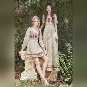 Alice + Olivia Peasant Maxi Dress Size 4